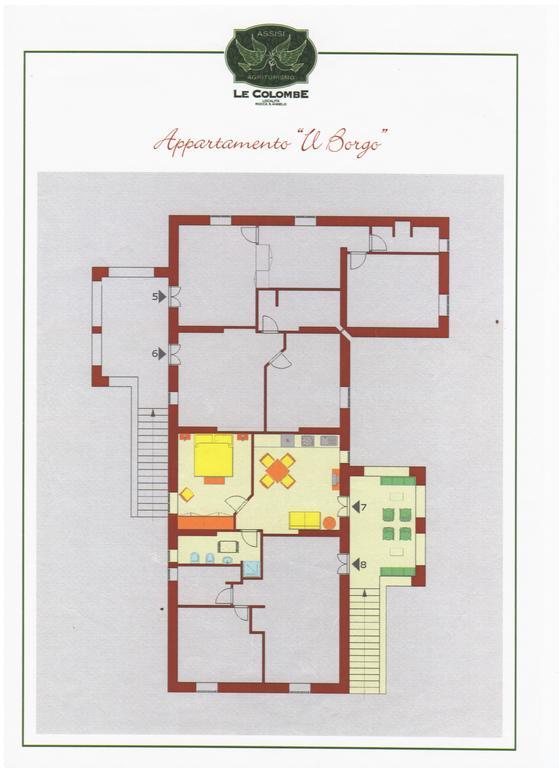 Agriturismo Le Colombe Asís Habitación foto